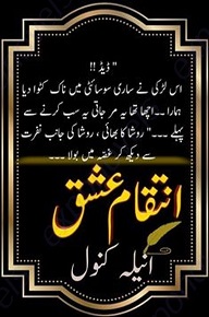 Cover of Urdu Novel – Inteqam e Ishq by Anila Kanwal